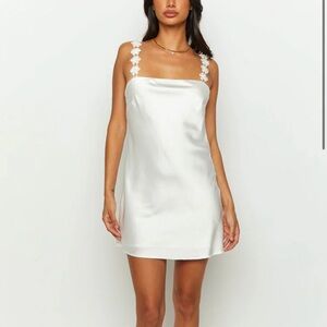 Love bug white mini dress